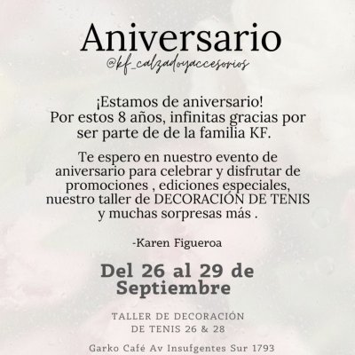 ANIVERSARIO #8 KF
